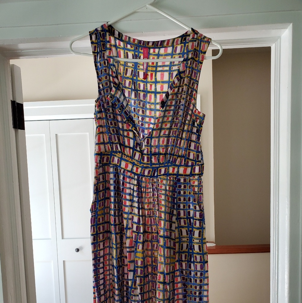 Tracy Reese Multi Color Midi Dress Anthropologie